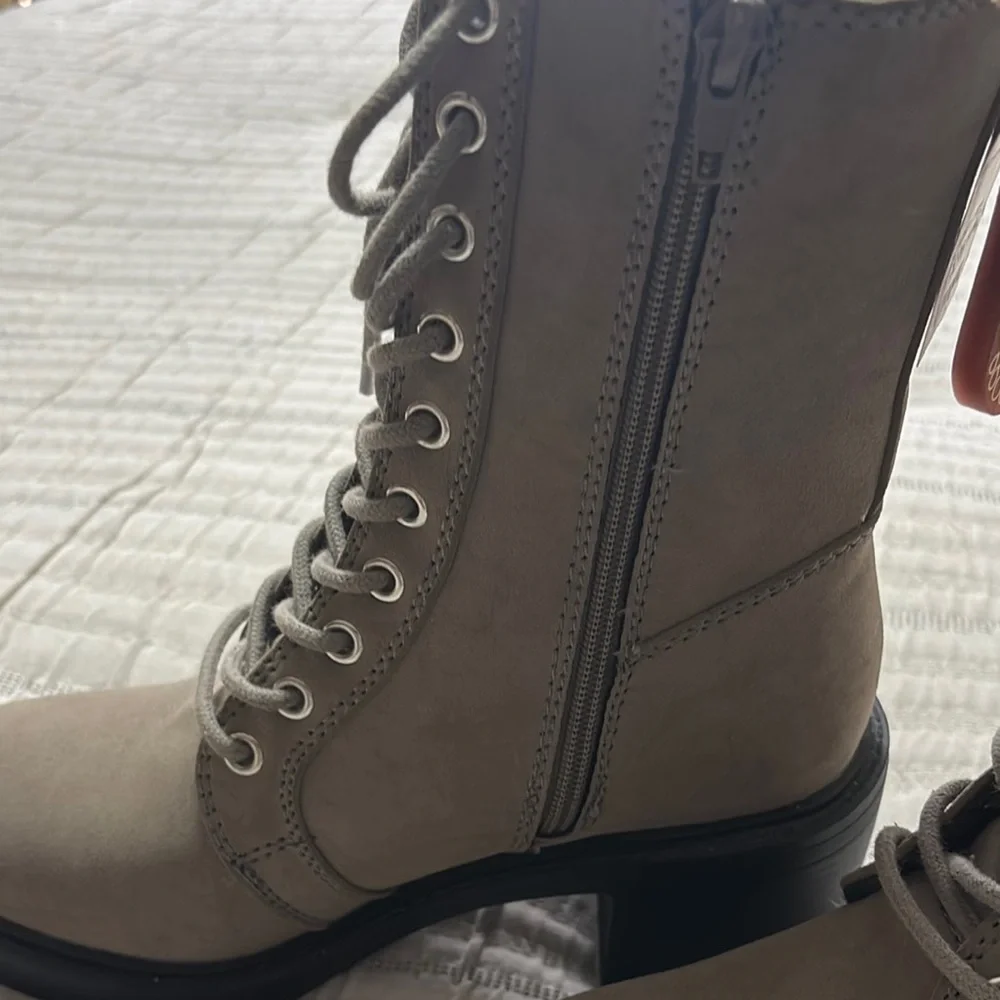 MIA Tan Combat Moto Boots with Rugged Sole - Picture 8 of 15